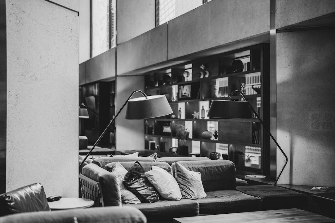 Reception area of a modern media production office